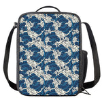 Japanese Ocean Wave Pattern Print Crossbody Lunch Bag