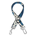 Japanese Ocean Wave Pattern Print Dog Seat Belt