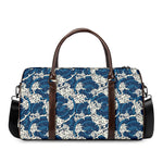 Japanese Ocean Wave Pattern Print Duffle Bag