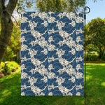 Japanese Ocean Wave Pattern Print Garden Flag