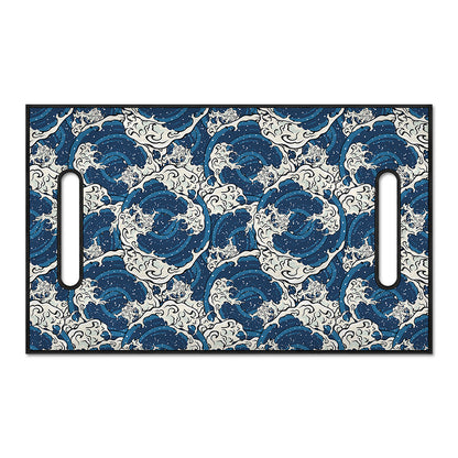 Japanese Ocean Wave Pattern Print Golf Cart Seat Cover
