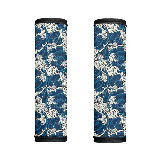 Japanese Ocean Wave Pattern Print Handle Covers