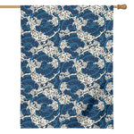 Japanese Ocean Wave Pattern Print House Flag