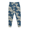 Japanese Ocean Wave Pattern Print Jogger Pants