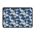 Japanese Ocean Wave Pattern Print Kitchen Mat
