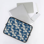 Japanese Ocean Wave Pattern Print Laptop Sleeve