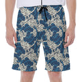 Japanese Ocean Wave Pattern Print Men's Beach Shorts