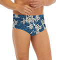 Japanese Ocean Wave Pattern Print Men's Briefs