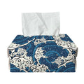 Japanese Ocean Wave Pattern Print Rectangle Tissue Box Cover