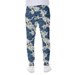 Japanese Ocean Wave Pattern Print Scuba Joggers