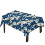 Japanese Ocean Wave Pattern Print Tablecloth