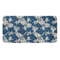 Japanese Ocean Wave Pattern Print Towel