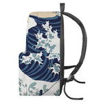 Japanese Ocean Wave Print Backpack