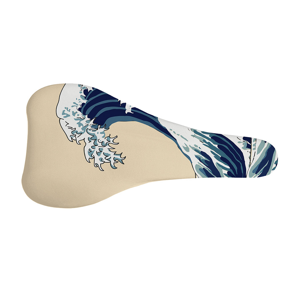 Japanese Ocean Wave Print Bicycle Seat Cover