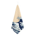 Japanese Ocean Wave Print Hand Towel