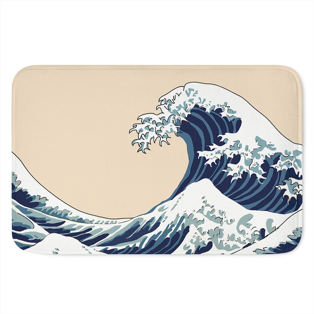 Japanese Ocean Wave Print Indoor Door Mat