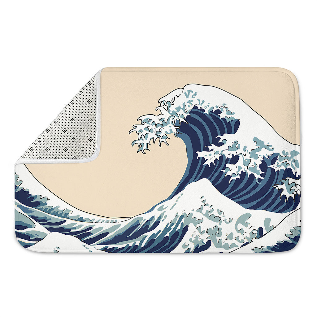 Japanese Ocean Wave Print Indoor Door Mat