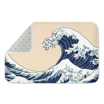 Japanese Ocean Wave Print Indoor Door Mat