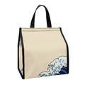Japanese Ocean Wave Print Insulated Lunch Tote
