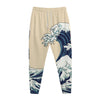 Japanese Ocean Wave Print Jogger Pants