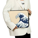 Japanese Ocean Wave Print Laptop Sleeve
