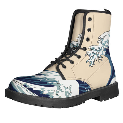 Japanese Ocean Wave Print Backpack