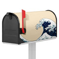 Japanese Ocean Wave Print Mailbox Cover