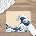Japanese Ocean Wave Print Mouse Pad