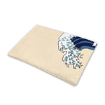 Japanese Ocean Wave Print Pet Cooling Mat Cover