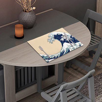 Japanese Ocean Wave Print Placemat