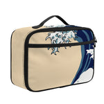 Japanese Ocean Wave Print Portable Lunch Bag