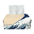 Japanese Ocean Wave Print Rectangle Tissue Box Cover