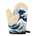 Japanese Ocean Wave Print Single Oven Mitt