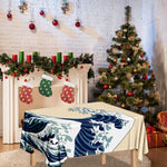 Japanese Ocean Wave Print Tablecloth