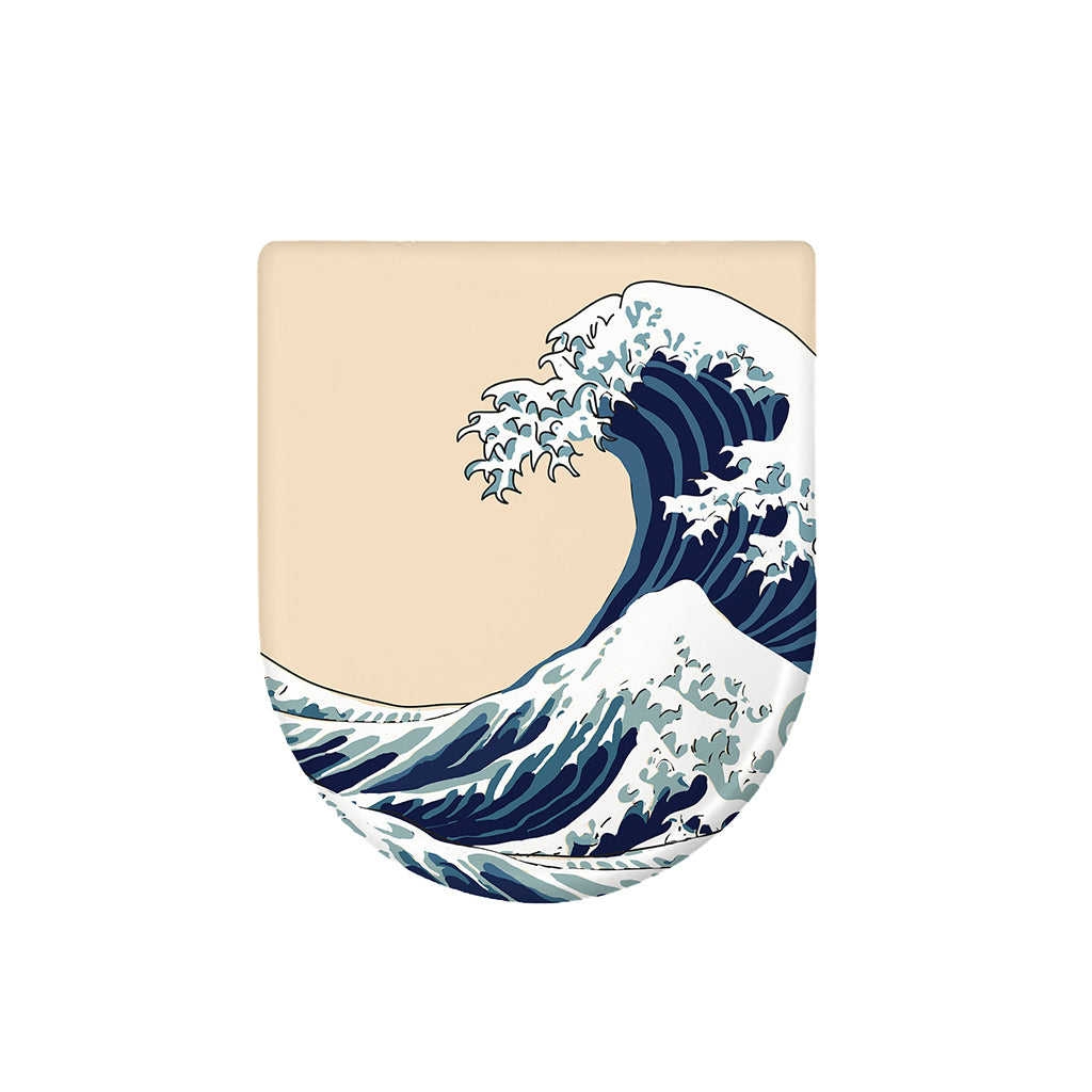 Japanese Ocean Wave Print Toilet Lid Cover