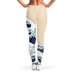 Japanese Ocean Wave Print Women's Leggings
