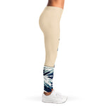 Japanese Ocean Wave Print Women's Leggings