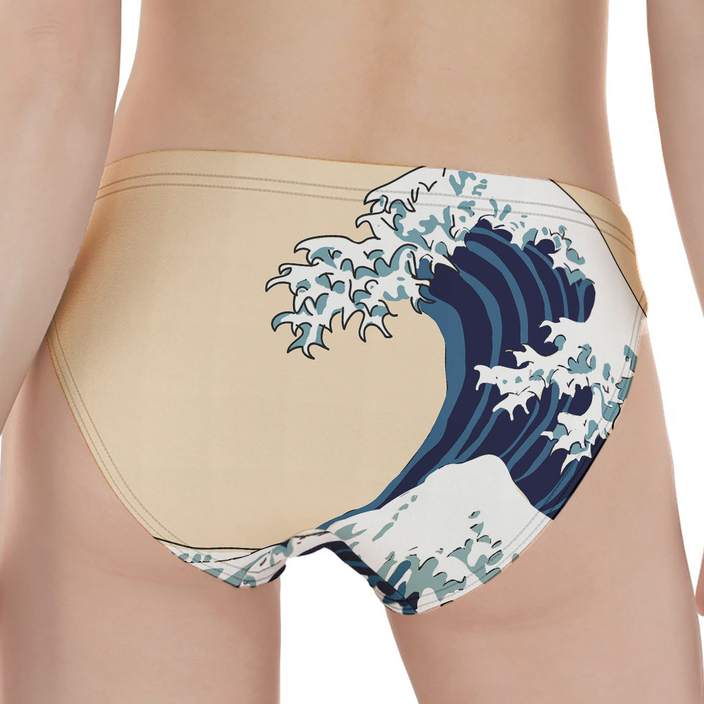 Japanese Ocean Wave Print Women's Panties