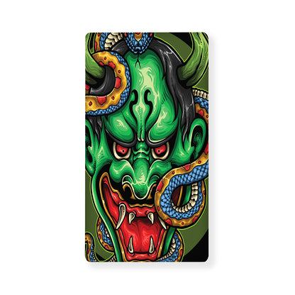 Japanese Oni Demon With Snake Print Baby Crib Sheet