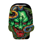 Japanese Oni Demon With Snake Print Baby Seat Cover