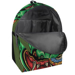 Japanese Oni Demon With Snake Print Backpack