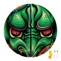 Japanese Oni Demon With Snake Print Basketball