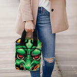 Japanese Oni Demon With Snake Print Bible Tote Bag