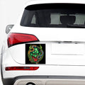 Japanese Oni Demon With Snake Print Car Sticker