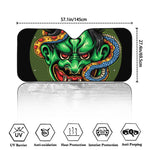 Japanese Oni Demon With Snake Print Car Windshield Sun Shade