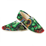 Japanese Oni Demon With Snake Print Casual Shoes
