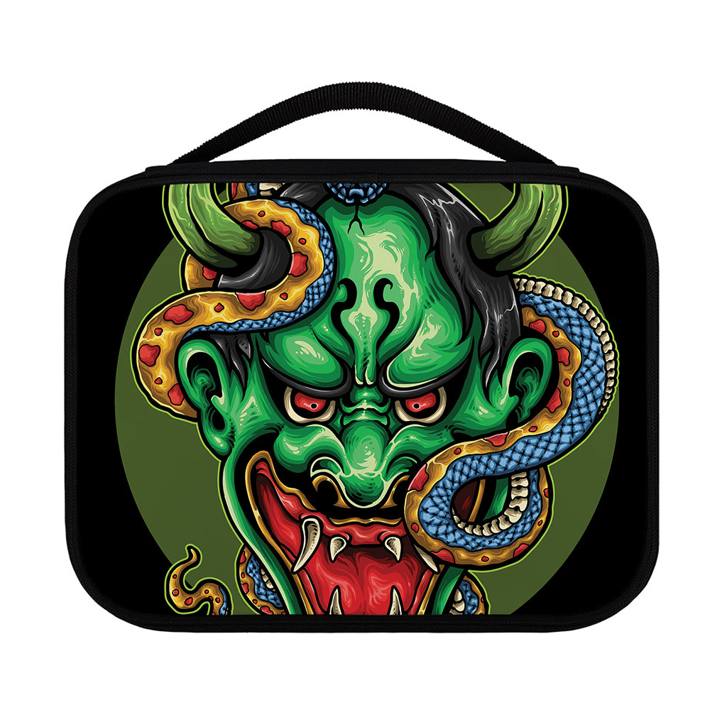 Japanese Oni Demon With Snake Print Classic Bible Case