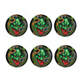 Japanese Oni Demon With Snake Print Coaster Set