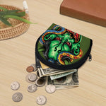 Japanese Oni Demon With Snake Print Coin Purse