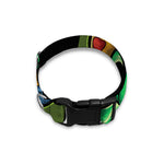 Japanese Oni Demon With Snake Print Dog Collar